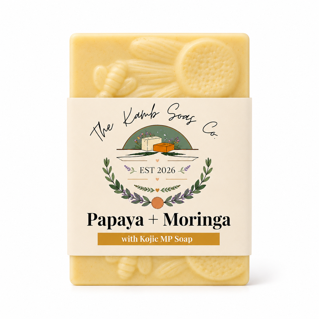 Papaya + Moringa & Spirulina Kojic Brightening Soap