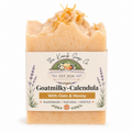 Goatmilky Calendula Soap with Oats & Honey | Handmade Goat Milk Facial & Body Bar | Natural Moisturizing Soap | 4–5 oz