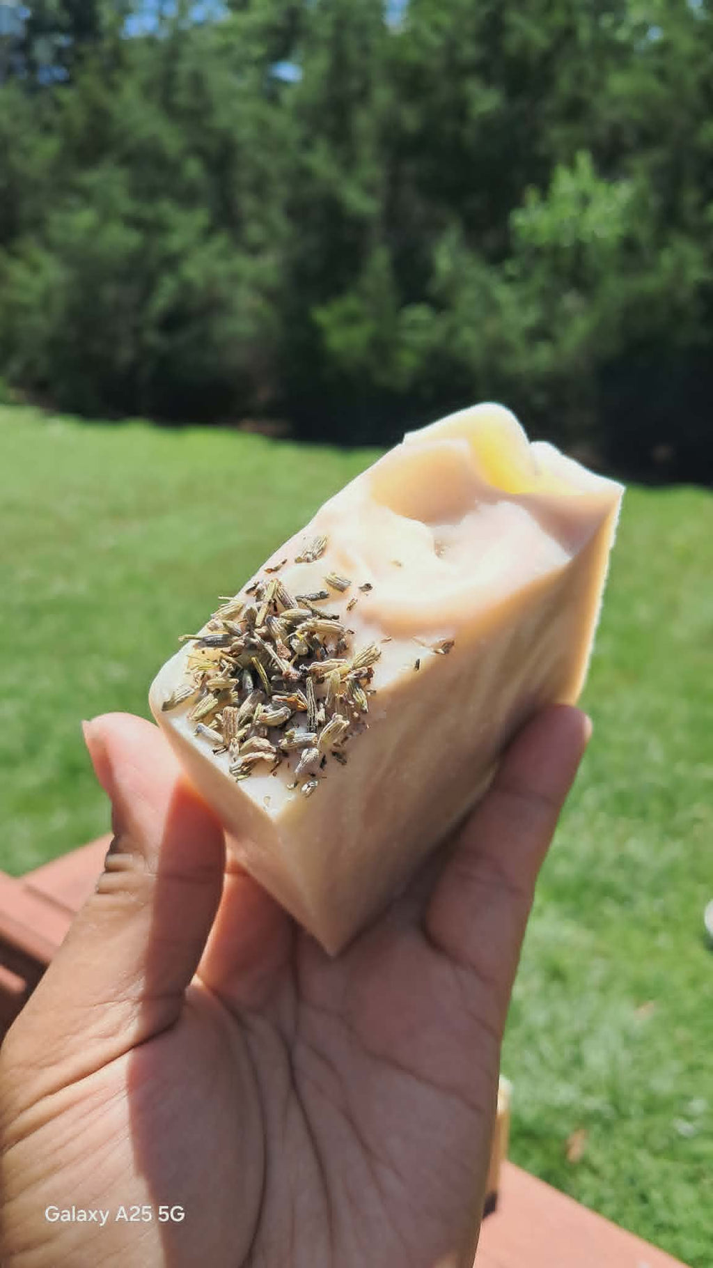 Lavender Goatmilk Bar Soap | Handmade Goat Milk Soap with Lavender and Brazilian Purple Clay | Natural Face and Body Soap