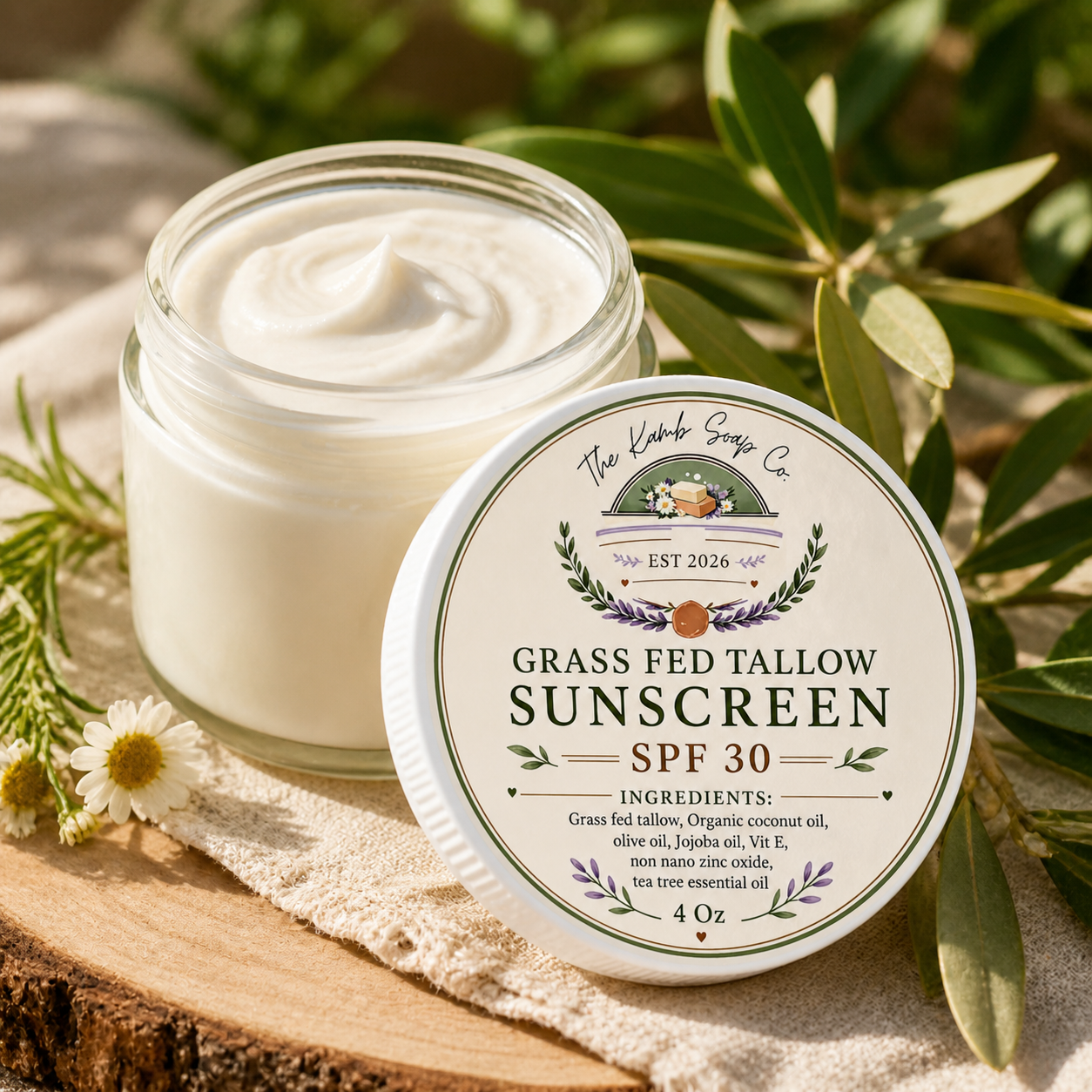 Grass-Fed Tallow Sunscreen SPF 30