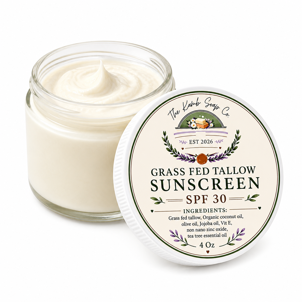 Grass-Fed Tallow Sunscreen SPF 30